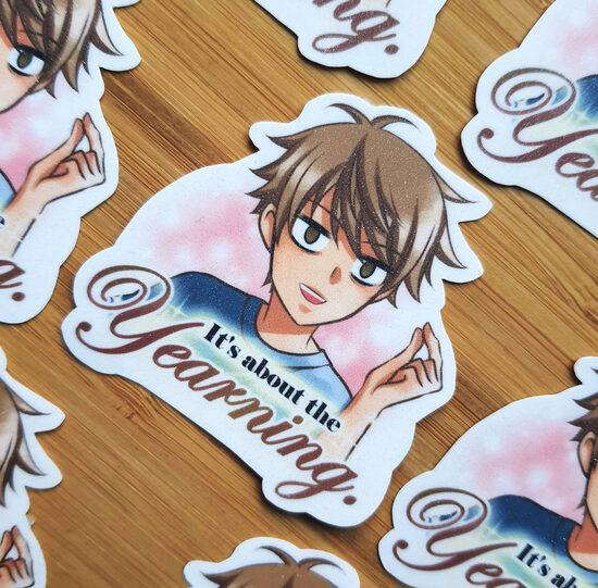 Manga Sticker "It's about the yearning"